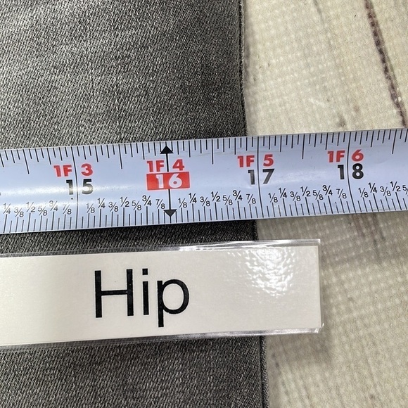 PrAna Jean Skirt Grey Denim Pencil Straight Button Fly Size 2 - Picture 10 of 13